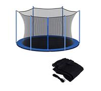 Filet de sécurité de rechange pour trampoline à cadre rond, résistant aux intempéries et aux déchirures, s'adapte à 6 à 8 poteaux, filet sécurisé et respirant uniquement
