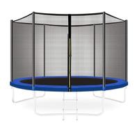 Filet de sécurité de rechange pour trampoline de 6 à 8 barres résistant aux UV avec fermeture éclair pour trampolines de 244 305 366 427 cm et installation facile et sécurisée