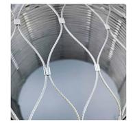 Filet de sécurité en Acier Inoxydable 10 cm/2 mm pour Balcon, clôture de Jardin Anti-Chute, Durable, 0,8 x 28 m, Filet de Protection extérieure