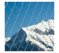 Filet de sécurité en acier inoxydable 2 mm 10 cm pour escaliers, balcon et terrain de football, protection du jardin (2 x 3 m) - Durable et résistant aux intempéries - Convient aux animaux domestiques
