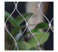 Filet de sécurité en acier inoxydable 304 - 1,5 mm/2 mm - Maille métallique de jardin - 10 cm/0,8 x 20 m - Solution de sécurité en métal pour la maison et l'extérieur