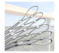 Filet de sécurité en acier inoxydable 304 - 6 cm/1,5 mm - Filet de sécurité pour balcon, jardin, terrasse - Protection extérieure (2,5 x)
