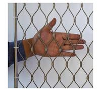 Filet de sécurité en acier inoxydable 304 pour balustrades, rampes d'escalier, protection de jardin de 5 cm/2 mm, barrière de protection pour volaille animale (2 x 9 m)