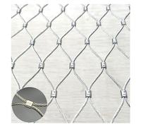 Filet de sécurité en acier inoxydable 304 pour plantes grimpantes - 1 x 6 m - 1,5 mm d'épaisseur - Support extérieur