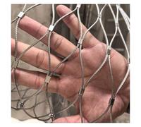 Filet de sécurité en acier inoxydable, 5 cm/1,5 mm, filet de sécurité pour rampes d'escalier, filet de sécurité de trampoline, filet de sécurité durable, 2 x 14 m