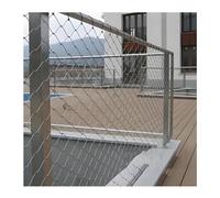 Filet de sécurité en Acier Inoxydable, adapté aux grilles de sécurité sur Les balustrades, Les balcons et Les Cadres de fenêtres ; Filet de sécurité métallique (4 x 2,8 mètres, 13,1 x 9,1 pi