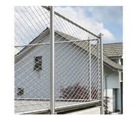 Filet de sécurité en acier inoxydable pour garde-corps extérieur Treillis métallique multifonctionnel 2,5 mm Diamètre du fil : H 0,8 x L 3 m/H 2,62 x L 9,25,6 m