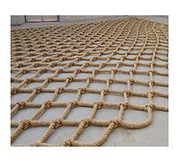 Filet de sécurité en corde de chanvre pour enfants - 20 mm d'épaisseur pour escalade, balcon, cloison, escalier extérieur, filet de hamac à l'épreuve des enfants