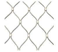 Filet de sécurité en corde en acier inoxydable 304, garde-corps extérieur, filet de sécurité for balcon, filet de protection en acier inoxydable, maille 10cm,1.5mm ( Size : H2xL18m/H6.56xL59.05ft )