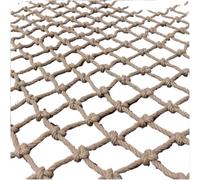 Filet de sécurité en jute 12 x 12 cm avec 6 mm d'épaisseur Taille personnalisable (1 x 5 m) - Corde de chanvre pour extérieur, jardin et applications de sécurité