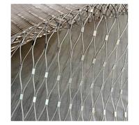 Filet de sécurité en Maille d'acier Inoxydable 1,5 x 18 m, barrière de Protection d'escalier antivol, câble en Acier tissé de 10 cm/2 mm pour Une Utilisation extérieure et intérieu