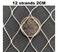 Filet de sécurité en nylon blanc renforcé,pour décoration de jardin,balcon,maison,mariage - Type 12 strands 2CM-1x10m