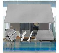 Filet de sécurité en tissu occultant anti-UV à 95 % avec kit de fixation pour fête terrasse, protection du jardin, 6 x 10 m, gris