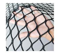 Filet de sécurité personnalisable en corde tricotée à double aiguille pour utilisation sur aire de jeux - Filet de séparation de balle noir à suspendre (1 x 8 m)