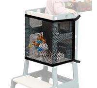 Filet de sécurité pour chaise haute pour les tout-petits, grille de protection pour tour d'apprentissage, filet de protection pour échelons pour apprendre et jouer, ménage, salon, cuisine, chambre à