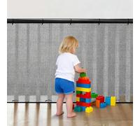 Filet de Sécurité pour Enfants 300x90 cm Noir, Rete di Sicurezza per Bambini avec Corde Nylon et Longe à Boucle, Enfant Escalier Balcon Sécurité Filet, Filet Sécurité Enfant pour Enfants, Jouets