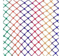 Filet de sécurité pour enfants, filet de protection d'escalier en nylon coloré pour balcon, camion, lit, cargaison pour cabane dans les arbres, escalade décorative (1 x 1 m)