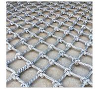 Filet de sécurité pour enfants - Filet de protection pour balcon, couverture anti-chute pour escaliers, corde d'escalade, filet de corde d'escalade, affichage mural de photos (10 mm-8 cm, 3 x 4 m)