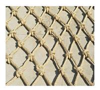 Filet de sécurité pour enfants, filet d'escalade robuste, construction de cordes en jute, maille de 15 cm, clôture de protection pour aire de jeux en plein air