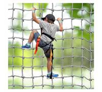 Filet De Sécurité pour Enfants Filet Escalade, Corde d'escalade Exterieur Descalade Grimper Suspendu Arbre Grand Climbing Rope Ladder Nylon(14mm-18cm,1X1m/3.3X3.3ft)