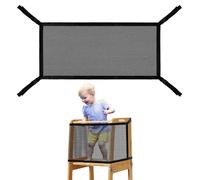 Filet de sécurité pour tour d'apprentissage des enfants, filet de protection en maille pour les escabeaux la tour d'apprentissage, barrière sécurité supplémentaire pour les enfants, aide à la c