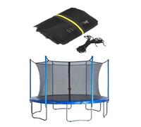 Filet de sécurité pour trampoline de 2,4 m à 4,9 m, design respirant, accessoire de rechange pour une sécurité accrue