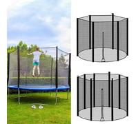 Filet de sécurité pour trampoline, résistant aux UV, pour trampoline de jardin rond, convient aux modèles de 2,4 m, 3,6 m, 4,3 m - Sécurisez votre expérience de saut