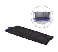 vidaXL Filet de sécurité pour trampoline rond 4,57 m PE Noir pour enfants