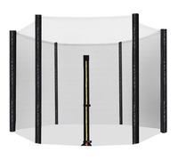Filet de sécurité pour trampoline - SONGMICS - Ø 244 cm - 6 poteaux droits - Maille dense en PE