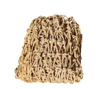 Filet de soutien en jute épais fait à la main pour plantes grimpantes - Maille biodégradable - Taille personnalisable (1 x 1 m - 16 mm)