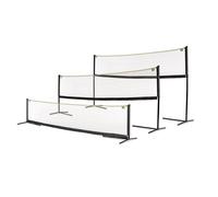 EXIT Toys Filet de Sport Exterieur - 500 cm - Filet de Badminton, Volleyball, Tennis - Montage Facile - Réglable en 3 Hauteurs - Pliable et Déplaçable - avec Sac de Transport et Ancrage - Noir