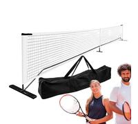 Filet de tennis, de badminton, pliable, en nylon, 6,7 m de large, hauteur réglable, en polyester robuste, avec sac de transport Oxford, idéal pour les familles, l'entraînement ou les jeux dans le