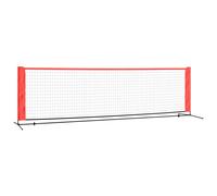 Filet De Tennis Noir Et Rouge 300x100x87 Cm Polyester Vidaxl Vidaxl