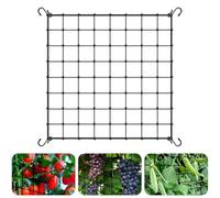 Filet de Tente de Culture 120 X 120 cm, Filet Palissage pour Scrog Net avec 4 Crochets, Treillis Élastique en Maille pour Plantes, Légumes, Fruits, Fleurs, Jardin, Balcons