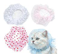 Filet de tête pour animaux Lot de 4 Filets en Ajustables pour Empêcher le | Couvre-face chiot Pour Les Promenades De Votre Chat, Ainsi Que L'Exploration En Intérieur Et À La
