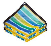 Filet De Toile D'Ombrage Rayé, Toile D'Ombrage à 85%, Couverture De Serre VéGéTale, Auvent De Terrasse, Auvent De Tente De Jardin De Plantes, 12 Aiguilles (2mx3m/6.6ftx9.8ft)