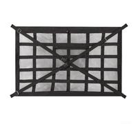 Filet de toit de voiture 90 x 65 cm conçu pour une utilisation efficace de l'espace au-dessus de la tête avec sangles réglables et compartiments de rangement à double fermeture éclair