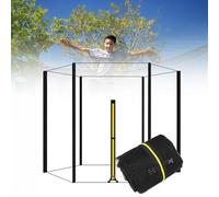 Filet de trampoline de rechange de 1,8 m/2,4 m/3 m/3,7 m/4,3 m, filet de sécurité pour poteaux d'arches 6/8 arches, cadre rond, filet pare-soleil pour aire de jeux extérieure (filet uniquement)
