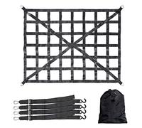 Filet de transport pour remorque - Filet de transport extensible et résistant - Avec 4 sangles fixes, sac de rangement pour accessoires extérieurs de voiture