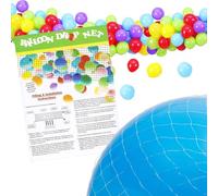 Filet de transport réutilisable pour 100 ballons - Décorations de mariage, anniversaire, remise de diplôme - Décoration de mariage, anniversaire, fête prénatale, Nouvel An, événement d'entreprise