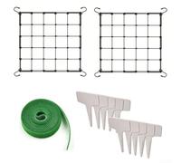 Filet de treillis élastique avec crochets, filet de support pour plantes | Filet de treillis pour vignes, filet d'entraînement réutilisable pour plantes potagères avec grille fine pour fleurs