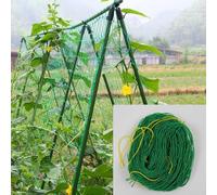 Filet de treillis en polyéthylène 10 x 10 cm pour support vertical de plantes pour tomates, haricots, pois et vignes (2,7 x 5 m)