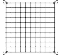 Filet de treillis flexible pour utilisation dans le jardin pour soutenir les fruits, les légumes, les grimpeurs et les plantes vivaces à fleurs (noir, 0,6 x 0,6 m)