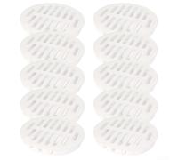 Filet de ventilation en maille pour armoire, armoire à chaussures et meubles TV, aide à prévenir les problèmes d'humidité et d'insectes, fabriqué à partir de plastique PP, comprend 10 aérations (blanc