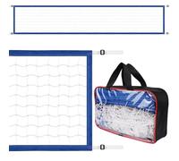 Filet de Volley-Ball de Piscine 15 x 3 FT, Nylon Filet Plage Plage Réglable Net de Volleyball de Piscine Résistant Portable pour Extérieur, Jardin, Piscine, Plage
