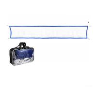 Filet de volley-ball de rechange réglable de 4,6 m en maille PE pour piscine de jardin - Accessoire de jeu d'eau blanc et bleu