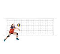 Filet de volley-ball d'extérieur pliable et robuste en maille de badminton - Filet de rechange léger - Accessoire de jeu durable pour l'école, le jardin, la piscine et la plage