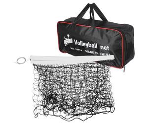 Filet de Volley-Ball Extérieur Portable Noir en Polyester | Maille Fine sans Nœud, Pliable et Facile à Installer, pour Tennis et Jardin