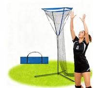 Filet de Volley-Ball Portable et réglable for l'entraînement au Volley-Ball et au Tennis, Installation Facile for Une Utilisation intérieure et extérieure, Service et Smash améliorés