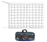 Filet de Volley-Ball Professionnel, Filet de Taille réglementaire de 32 x 3 Pieds avec Sac de Transport, Filet de Rechange pour Volley-Ball pour Jardin, Plage ou Piscine Noir Blanc